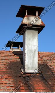 photo texture of metal chimney