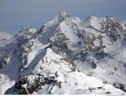 Photo Textures of Background Snowy Mountains