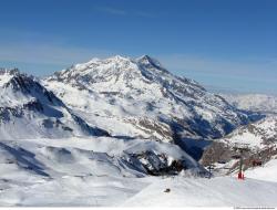 Photo Textures of Background Snowy Mountains