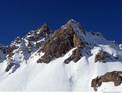 Photo Textures of Background Snowy Mountains