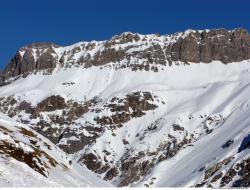 Photo Textures of Background Snowy Mountains