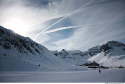 Photo Textures of Background Snowy Mountains