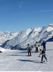 Photo Textures of Background Snowy Mountains