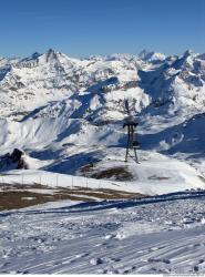 Photo Textures of Background Snowy Mountains