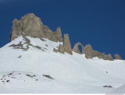 Photo Textures of Background Snowy Mountains