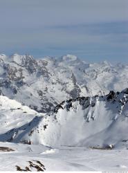 Photo Textures of Background Snowy Mountains