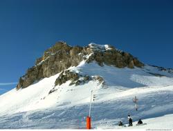 Photo Textures of Background Snowy Mountains