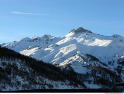 Photo Textures of Background Snowy Mountains