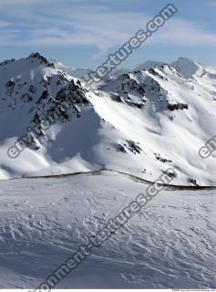 Photo Texture of Background Snowy Mountains