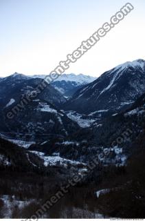 Photo Texture of Background Snowy Mountains