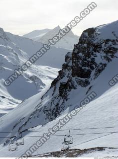 Photo Texture of Background Snowy Mountains