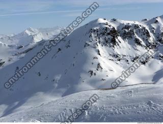 Photo Texture of Background Snowy Mountains