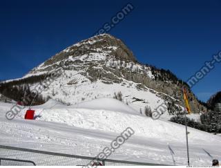 Photo Texture of Background Snowy Mountains