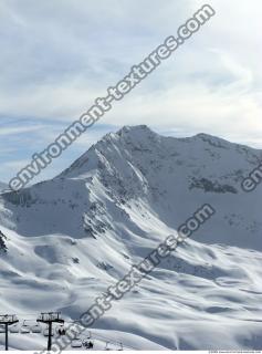 Photo Texture of Background Snowy Mountains