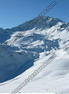 Photo Texture of Background Snowy Mountains