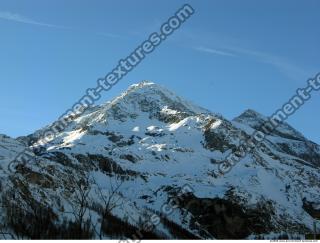 Photo Texture of Background Snowy Mountains