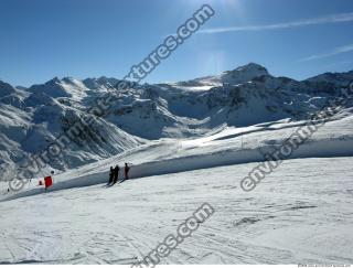 Photo Texture of Background Snowy Mountains