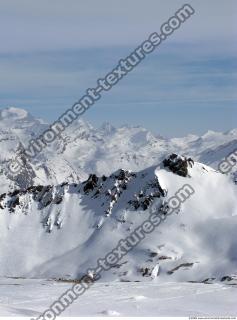 Photo Texture of Background Snowy Mountains