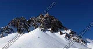 Photo Texture of Background Snowy Mountains