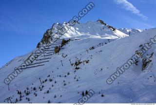 Photo Texture of Background Snowy Mountains