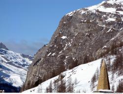 Photo Textures of Background Snowy Mountains