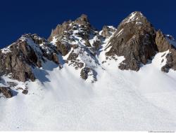 Photo Textures of Background Snowy Mountains