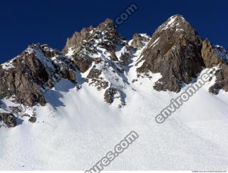 Photo Texture of Background Snowy Mountains