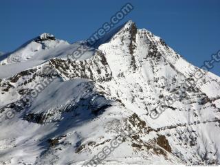 Photo Texture of Background Snowy Mountains