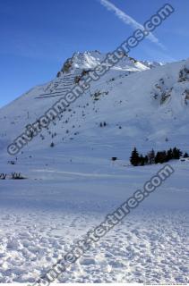 Photo Texture of Background Snowy Mountains