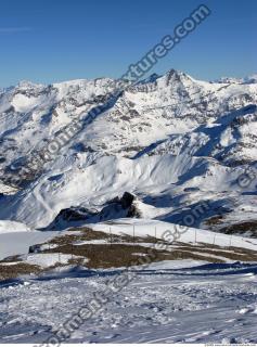 Photo Texture of Background Snowy Mountains