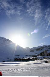 Photo Textures of Background Snowy Mountains