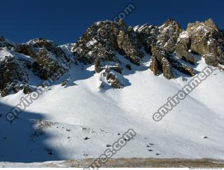 Photo Texture of Background Snowy Mountains