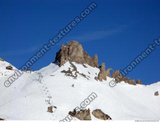 Photo Texture of Background Snowy Mountains