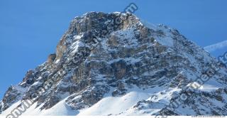 Photo Texture of Background Snowy Mountains