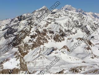 Photo Texture of Background Snowy Mountains