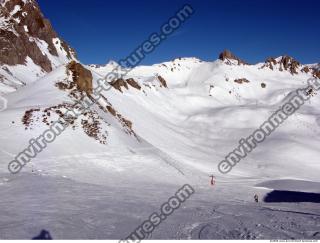 Photo Texture of Background Snowy Mountains