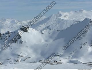 Photo Texture of Background Snowy Mountains