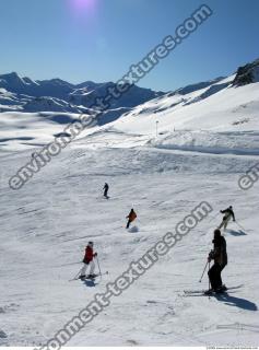 Photo Texture of Background Snowy Mountains