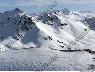 Photo Texture of Background Snowy Mountains