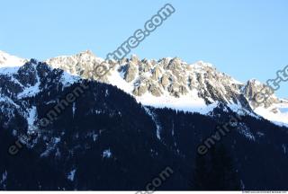 Photo Texture of Background Snowy Mountains