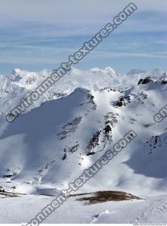 Photo Texture of Background Snowy Mountains