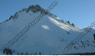 Photo Texture of Background Snowy Mountains