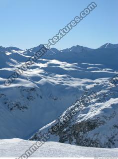 Photo Texture of Background Snowy Mountains