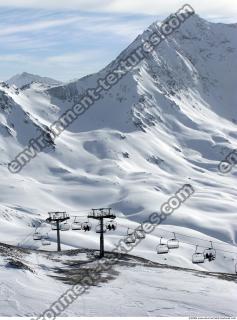 Photo Texture of Background Snowy Mountains