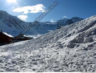 Photo Texture of Background Snowy Mountains