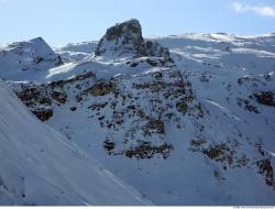 Photo Textures of Background Snowy Mountains