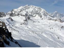 Photo Textures of Background Snowy Mountains