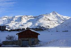 Photo Textures of Background Snowy Mountains