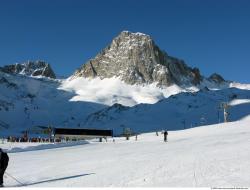 Photo Textures of Background Snowy Mountains