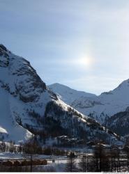 Photo Textures of Background Snowy Mountains